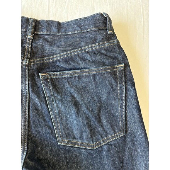 Uniqlo‎ Jeans Mens 28x27 Slim Straight Japanese Kaihara Selvedge Dark Wash Denim - Picture 6 of 14